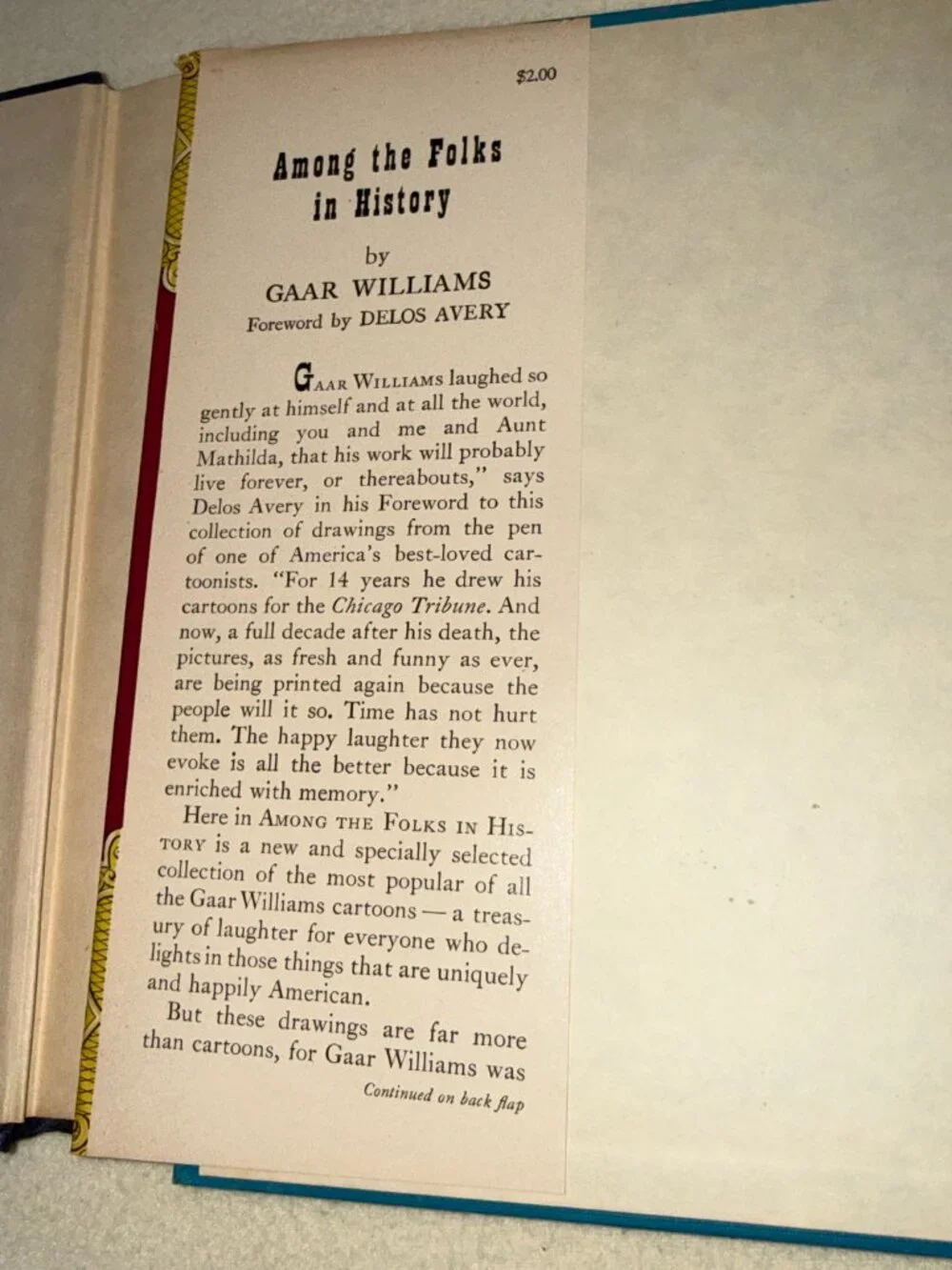 Among The Folks in History 1947 How to keep from Growing Old 1948 GAAR WILLIAMS
